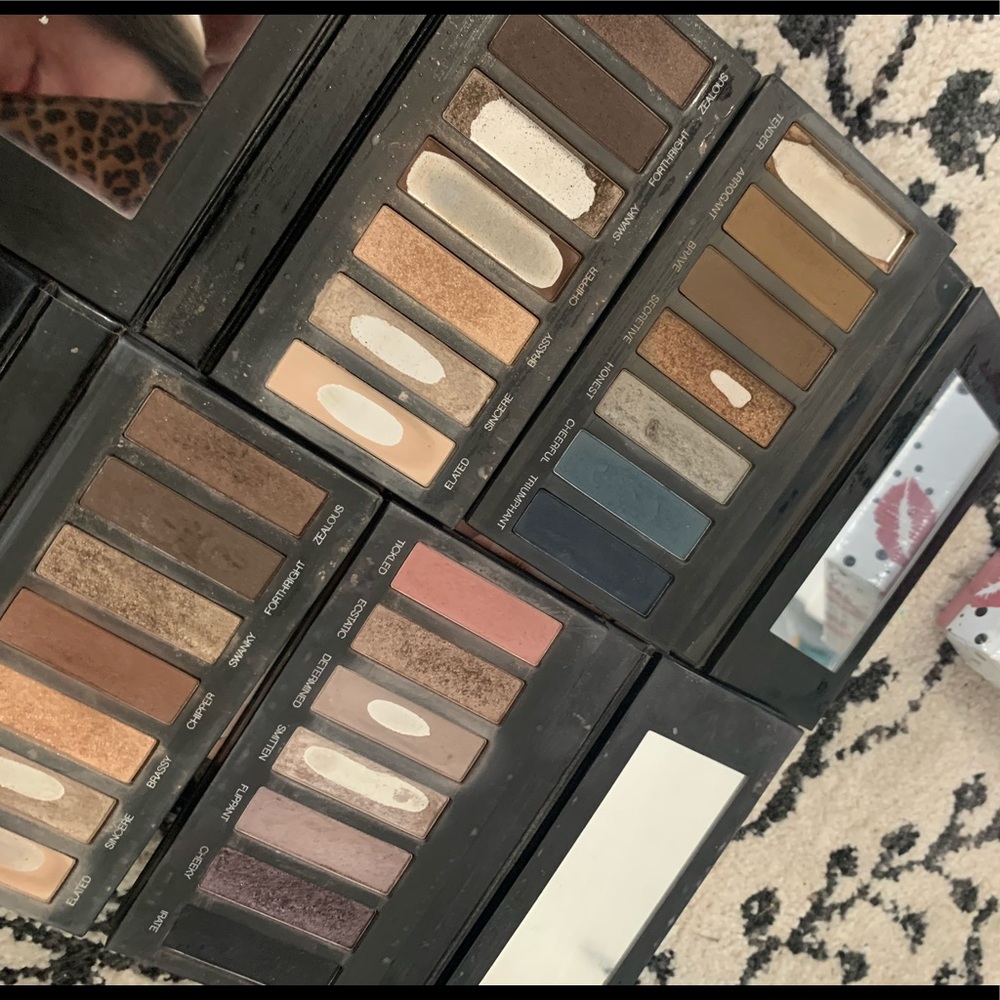 Used makeup palettes